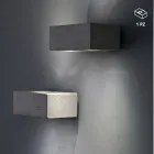 Kinkiet ogrodowy LED Toscot Smith z terakoty, wyprodukowany w Toskanii Viadurini