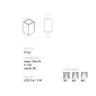 Toscot Smith, ręcznie wykonany ogrodowa lampa ścienna LED z terakoty Viadurini