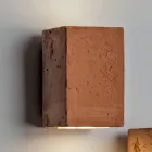 Toscot Smith, ręcznie wykonany ogrodowa lampa ścienna LED z terakoty Viadurini