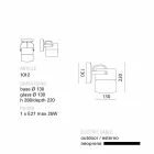 TOSCOT lampa Swing sufitu / ściany wykonane w Toskanii Viadurini