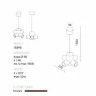 TOSCOT ruchu lampa wisząca ceramiczne wykonane w Toskanii Viadurini