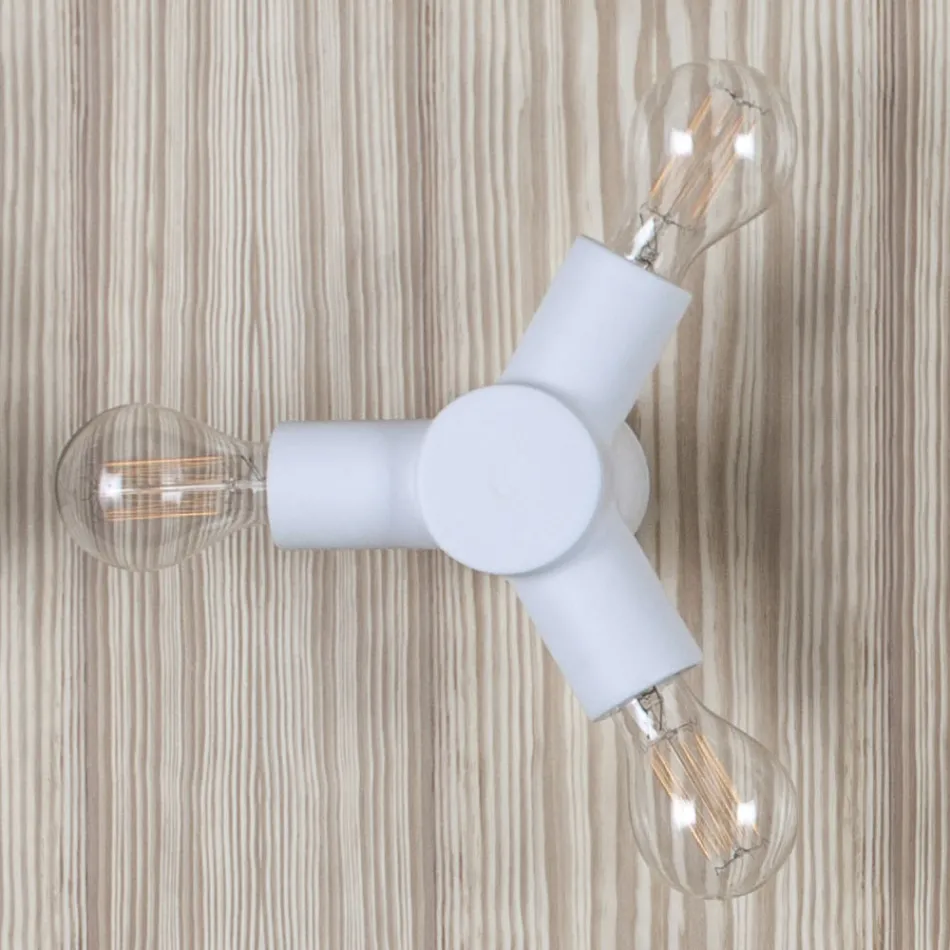 Kinkiet Toscot Traffic z metalu i ceramiki wyprodukowany w Toskanii Viadurini