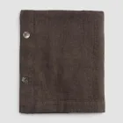 Modułowy obrus z kolorowego lnu z dziurkami i 10 guzikami - śródziemnomorski Viadurini