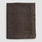 Modułowy obrus z kolorowego lnu z dziurkami i 10 guzikami - śródziemnomorski Viadurini