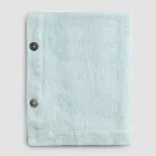 Modułowy obrus z kolorowego lnu z dziurkami i 10 guzikami - śródziemnomorski Viadurini