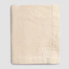 Modułowy obrus z kolorowego lnu z dziurkami i 10 guzikami - śródziemnomorski Viadurini