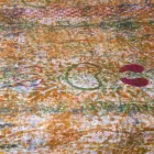 Obrus włoskiej sztuki z ręcznie drukowanym bawełnianym jednoczęściowym - marki Viadurini