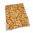 100% włoski ręcznie robiony obrus lniany z jednoczęściowym nadrukiem ręcznym - marki Viadurini