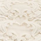 Biały lniany lub maślany obrus z prostokątnym wzorem Farnese Lace - Kippel Viadurini
