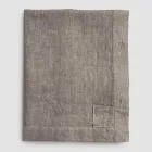 Prostokątny lniany obrus z dziurkami i 10 guzikami, luksusowy - śródziemnomorski Viadurini