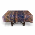 Wysokiej jakości włoski obrus wykonany ręcznie z bawełny z nadrukiem - znaki towarowe Viadurini