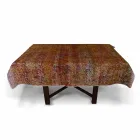 Wysokiej jakości włoski obrus wykonany ręcznie z bawełny z nadrukiem - znaki towarowe Viadurini