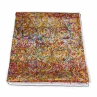 Wysokiej jakości włoski obrus wykonany ręcznie z bawełny z nadrukiem - znaki towarowe Viadurini