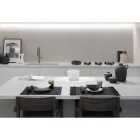 Serwetki lniane z czarnymi lub maślanymi kryształkami, 6 sztuk Italian Luxury - Prezio Viadurini