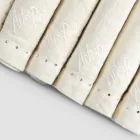 Serwetki lniane z czarnymi lub maślanymi kryształkami, 6 sztuk Italian Luxury - Prezio Viadurini