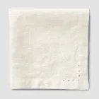 Serwetki lniane z czarnymi lub maślanymi kryształkami, 6 sztuk Italian Luxury - Prezio Viadurini