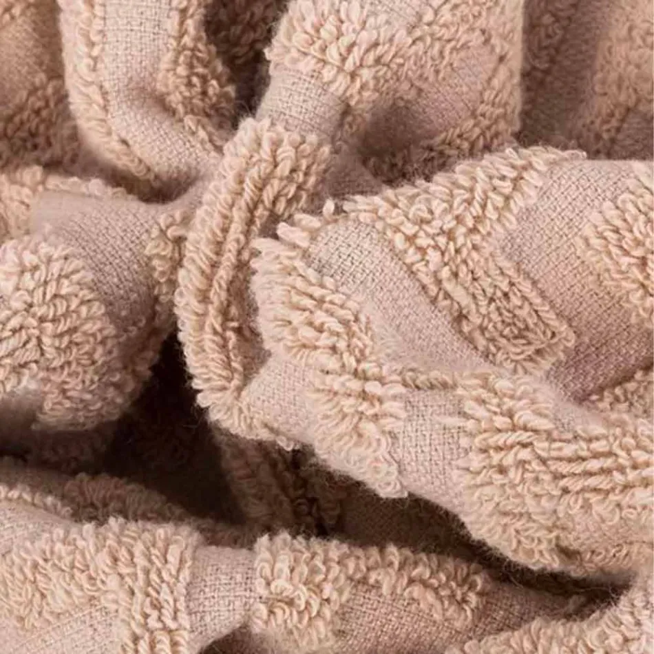 Trio ręczników kąpielowych z frotte Cotton Towel, Face and Guest - Ginestra Viadurini