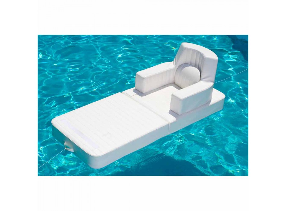 Trona pływający fotel biały design made in Italy Viadurini