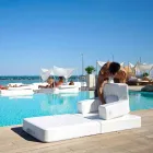 Trona pływający fotel biały design made in Italy Viadurini