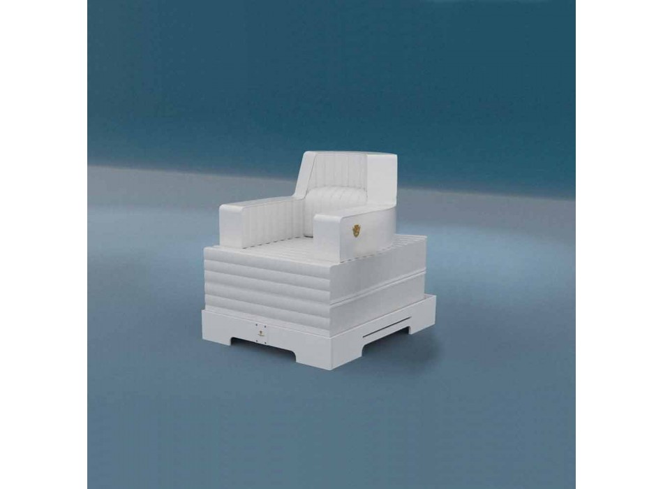 Trona pływający fotel biały design made in Italy Viadurini