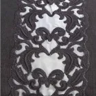 Duża lniano-bawełniana kosmetyczka z koronką Farnese i zamkiem błyskawicznym, 2 wykończenia - Mike Viadurini