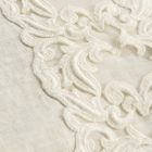 Duża lniano-bawełniana kosmetyczka z koronką Farnese i zamkiem błyskawicznym, 2 wykończenia - Mike Viadurini