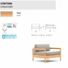 Varaschin Bali nowoczesny fotel na zewnątrz z tapicerowanej tkaniny Viadurini