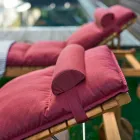 Varaschin Barcode współczesne łóżko ogrodowe / kryty teak Viadurini