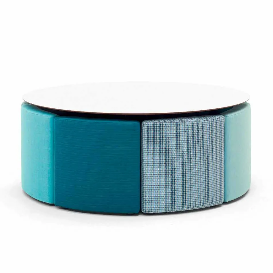 Stolik ogrodowy Big In &amp; Out Varaschin + 8 nowoczesnych foteli Viadurini