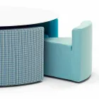 Stolik ogrodowy Big In &amp; Out Varaschin + 8 nowoczesnych foteli Viadurini