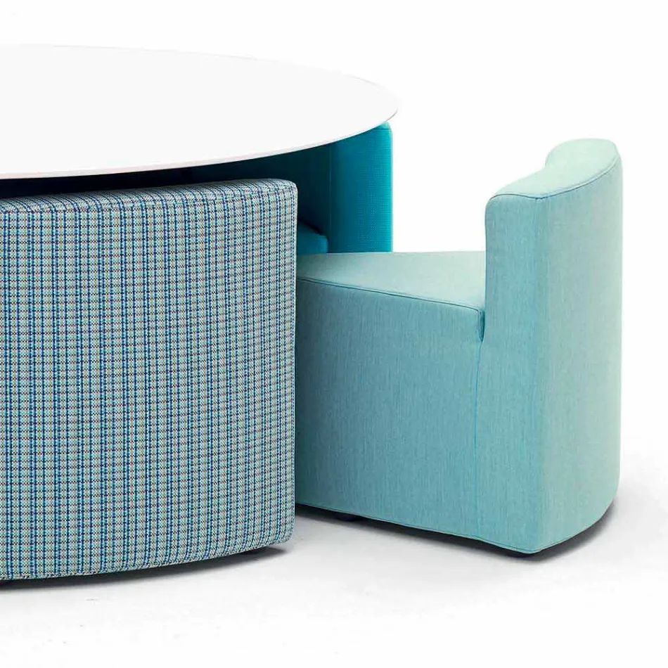 Stolik ogrodowy Big In &amp; Out Varaschin + 8 nowoczesnych foteli Viadurini