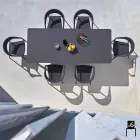 Varaschin Clever krzesło nowoczesnych projektowanie ogrodów, 6 sztuk Viadurini