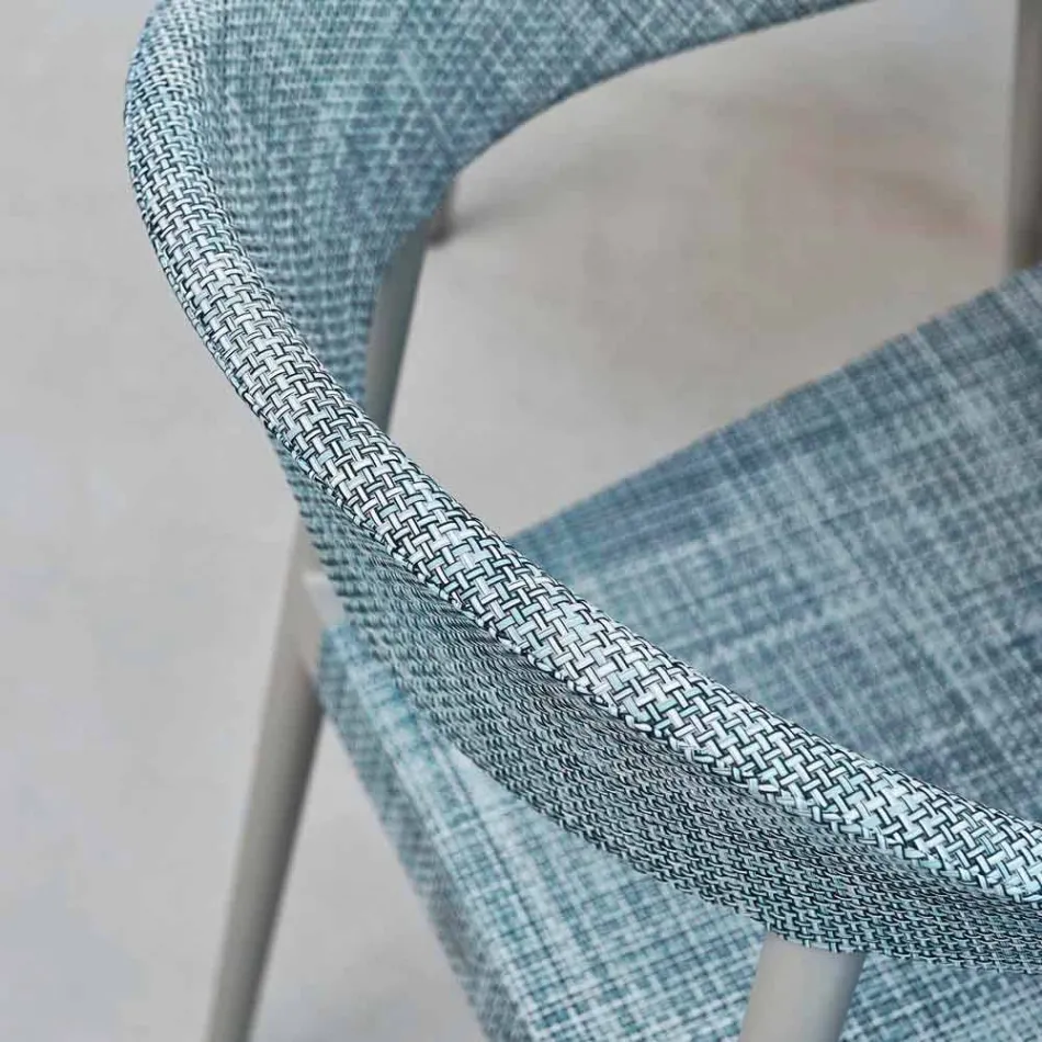 Varaschin Clever krzesło nowoczesnych projektowanie ogrodów, 6 sztuk Viadurini