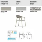 Varaschin Clever krzesło nowoczesnych projektowanie ogrodów, 6 sztuk Viadurini