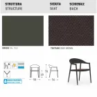 Varaschin Clever krzesło nowoczesnych projektowanie ogrodów, 6 sztuk Viadurini