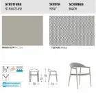 Varaschin Clever krzesło nowoczesnych projektowanie ogrodów, 6 sztuk Viadurini