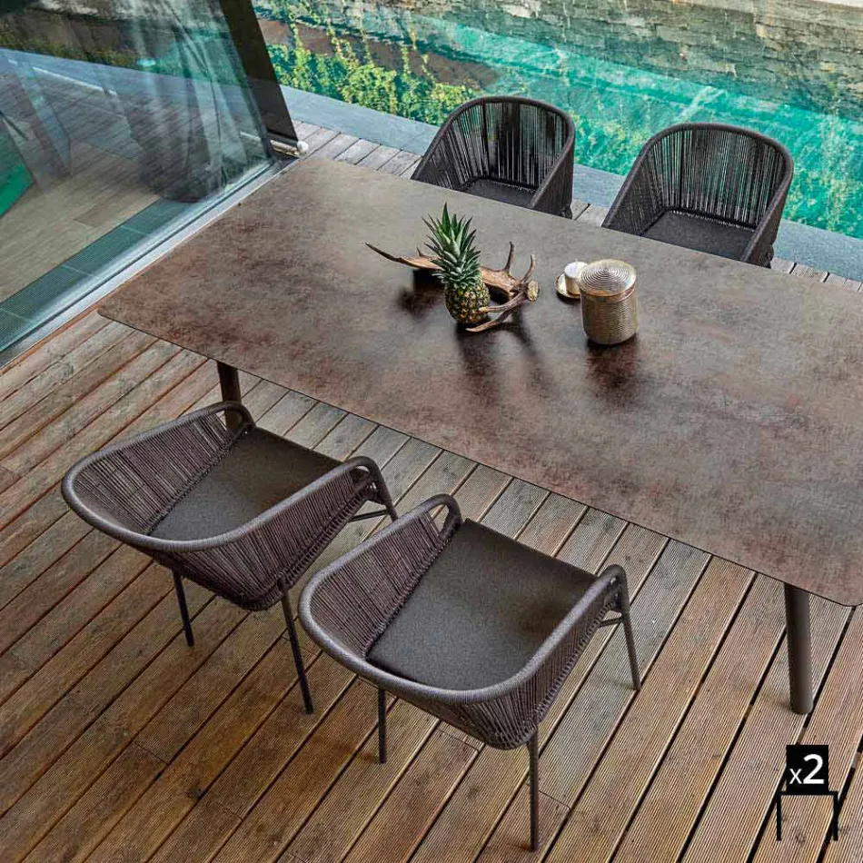 Varaschin Cricket krzesło strony zewnętrznej włókniny, 2 kawałki Viadurini