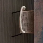 Varaschin Cricket krzesło zewnątrz nowoczesny tkane ręcznie, 2 szt Viadurini