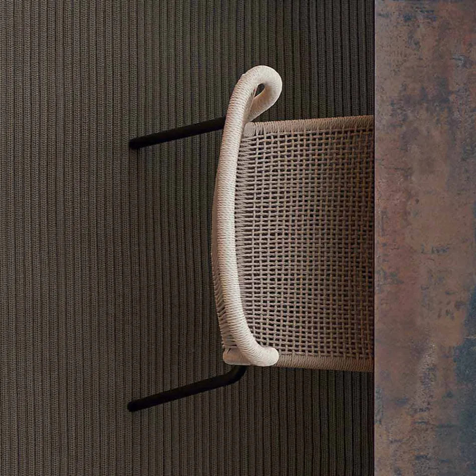 Varaschin Cricket krzesło zewnątrz nowoczesny tkane ręcznie, 2 szt Viadurini