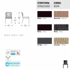 Varaschin Cricket krzesło zewnątrz nowoczesny tkane ręcznie, 2 szt Viadurini