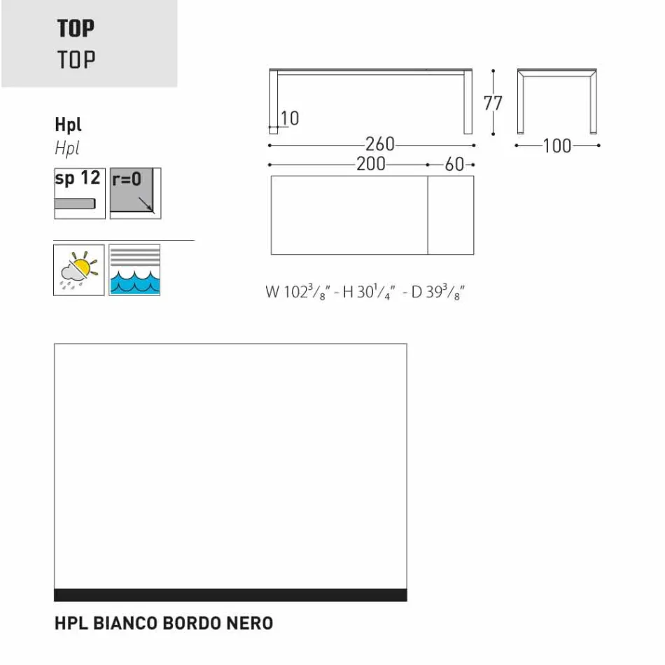 Varaschin Dolmen ogrodowy stół przedłużenia aż do 380 cm Viadurini
