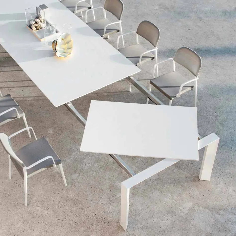 Varaschin Dolmen ogrodowy stół przedłużenia aż do 380 cm Viadurini