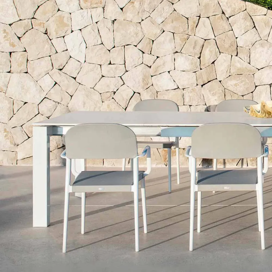 Varaschin Dolmen ogrodowy stół przedłużenia aż do 380 cm Viadurini