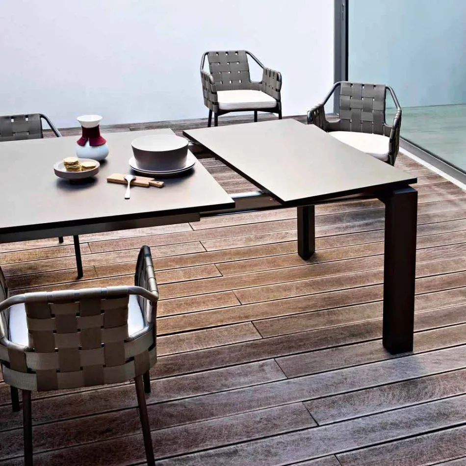 Varaschin Dolmen ogrodowy stół przedłużenia aż do 380 cm Viadurini