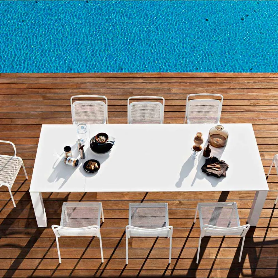 Varaschin Dolmen ogrodowy stół przedłużenia aż do 380 cm Viadurini