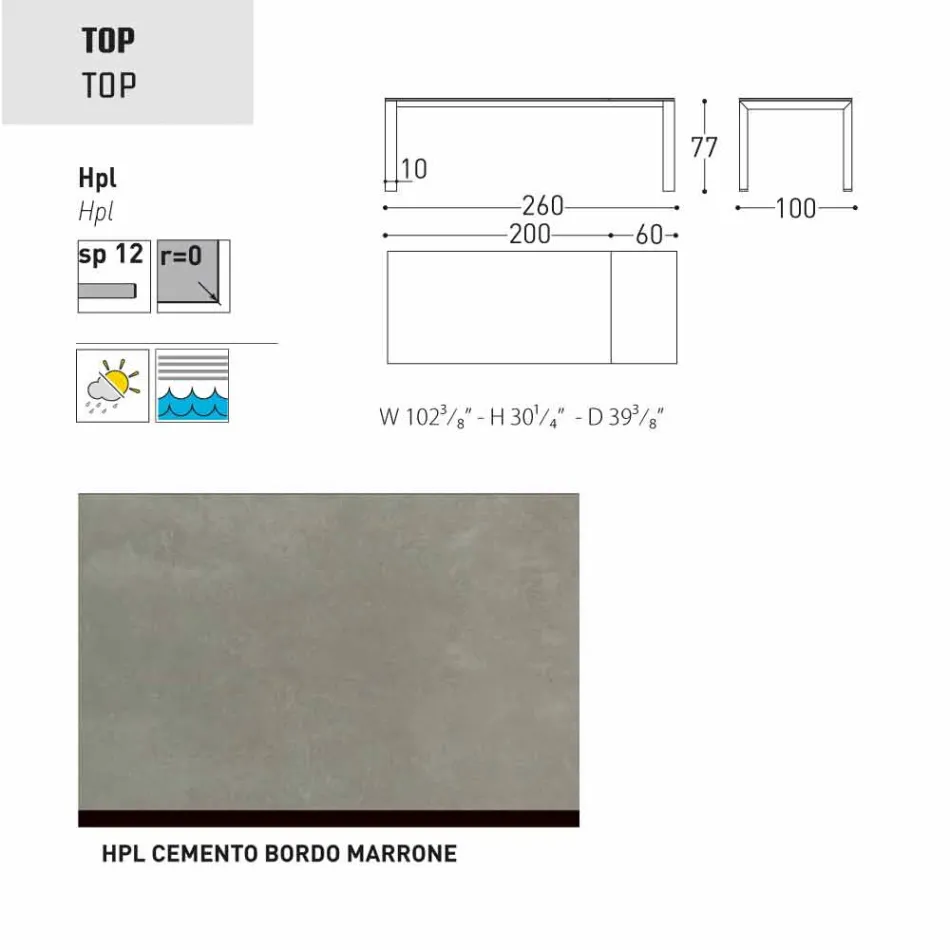 Varaschin Dolmen ogrodowy stół przedłużenia aż do 380 cm Viadurini