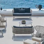 Varaschin Emma nowoczesna dwuosobowa tapicerowana sofa ogrodowa Viadurini