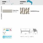 Varaschin Emma nowoczesna dwuosobowa tapicerowana sofa ogrodowa Viadurini