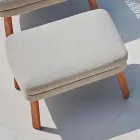 Podnóżek outdoorowy Varaschin Emma w tkaninie tapicerowanej Viadurini