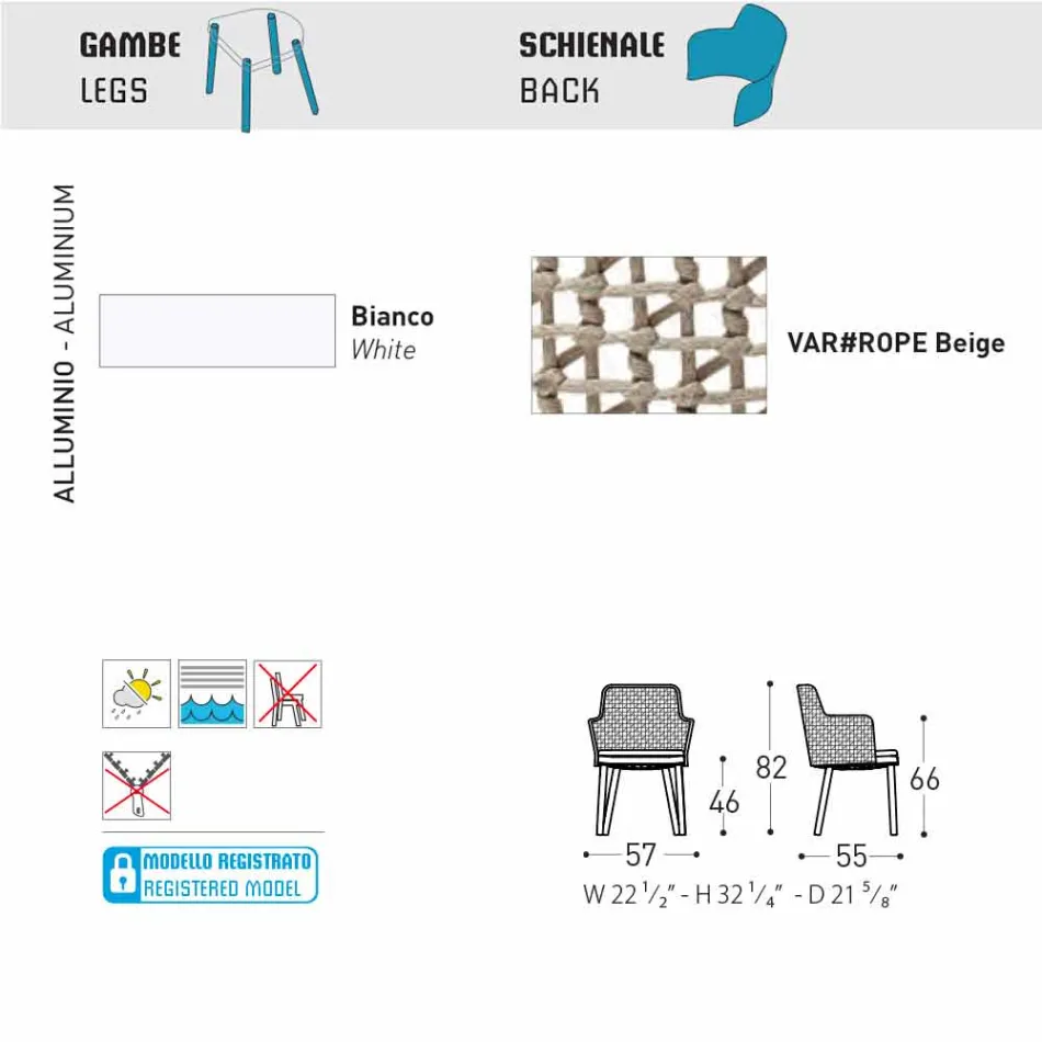Wyściełany fotel Varaschin Emma o nowoczesnym designie Viadurini